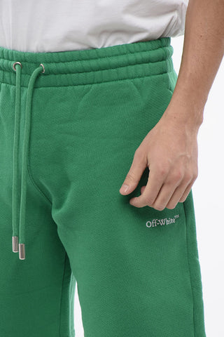 Brushed Cotton BANDANA Embroidered Jogger Shorts