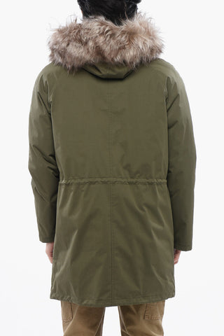 Waterproof Parka with Detachable Real Fur Trim