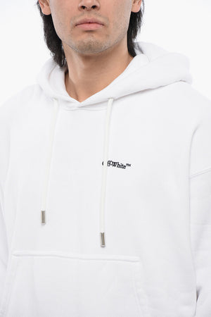 Bestickter Hoodie ARROW aus gebürsteter Baumwolle