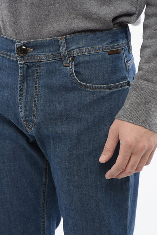 ID Stretch Cotton Regular Fit Denims 17 cm