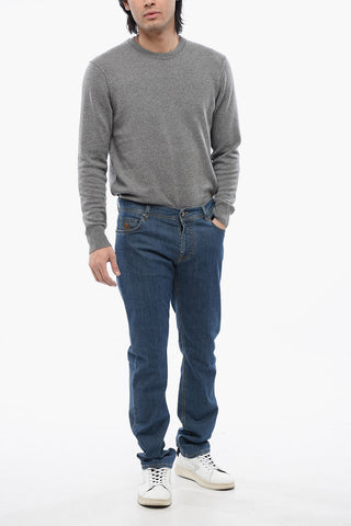 ID Stretch Cotton Regular Fit Denims 17 cm