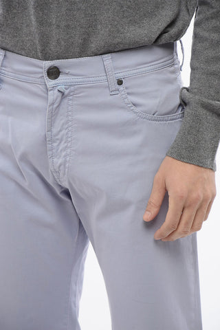 ID Pantaloni 5 Tasche in Cotone Stretch con Passanti