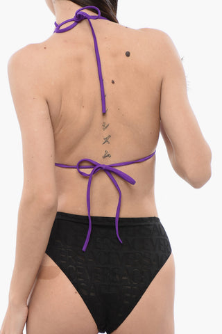 Bikini Top with Printed Logo