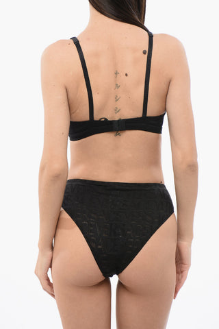 Reggiseno Triangolo con Logo All Over