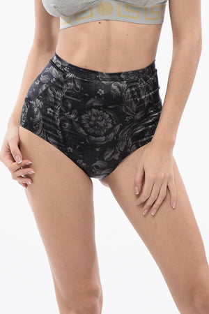 Slip a Vita Alta con Motivo Barocco