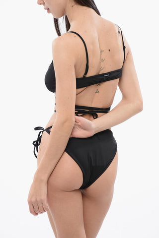 Lace-up Wrap Bikini Set