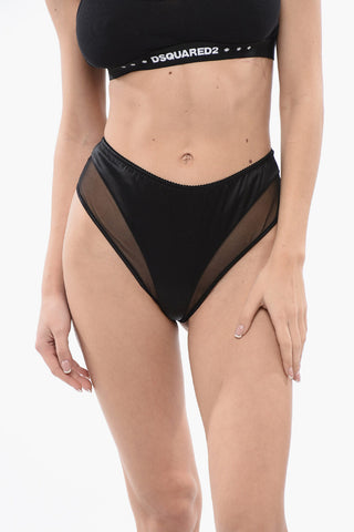 Silk Slip with Sheer Detail