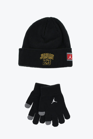 Beanie And Gloves Set with Logo Patch