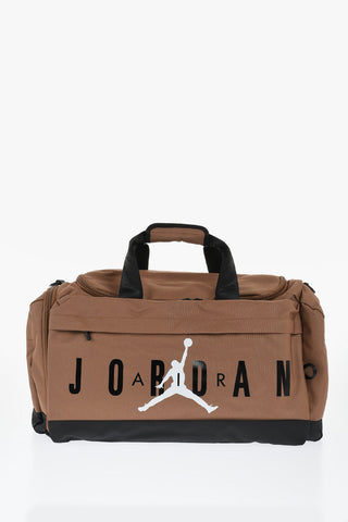 AIR JORDAN Two-Tone Duffle Bag with Printed Logo