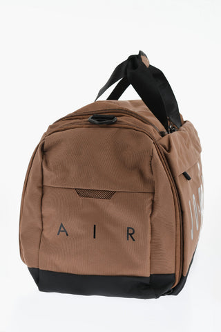 AIR JORDAN Two-Tone Duffle Bag with Printed Logo