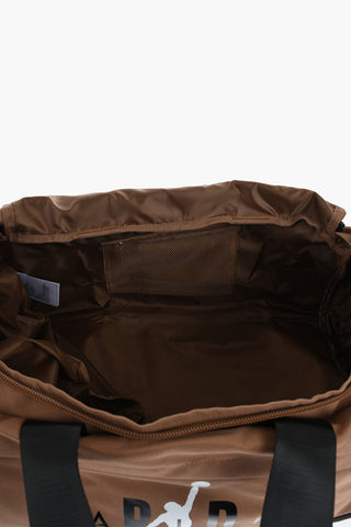 AIR JORDAN Two-Tone Duffle Bag with Printed Logo