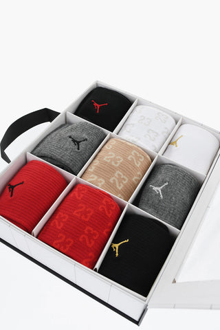 JORDAN Set aus 9 Paar Socken mit Logo-Muster