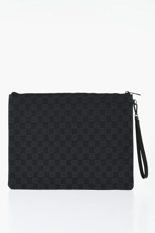 AIR JORDAN Solid Color Clutch with All-Over Monogram