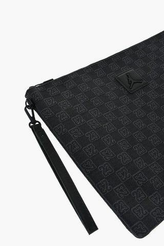 AIR JORDAN Solid Color Clutch with All-Over Monogram