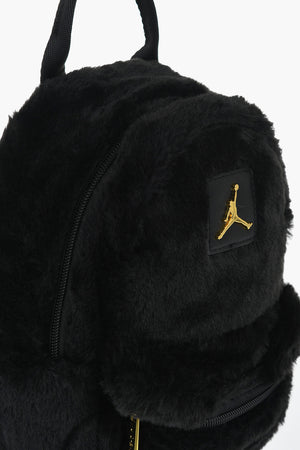 JORDAN Faux Fur Backpack with Logo