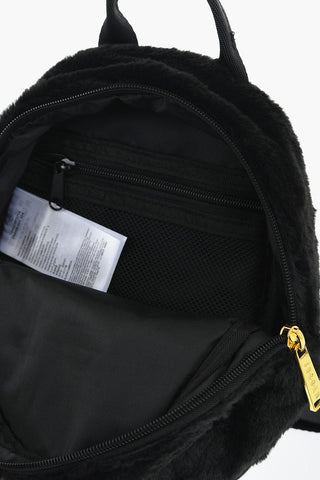 JORDAN Faux Fur Backpack with Logo