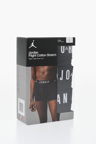 AIR JORDAN 3er-Pack Boxershorts aus Stretch-Baumwolle, einfarbig