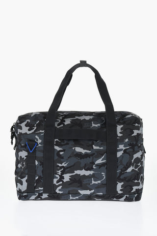 AIR JORDAN Camouflage-Effect Duffel Bag with Removable Shoulder Strap