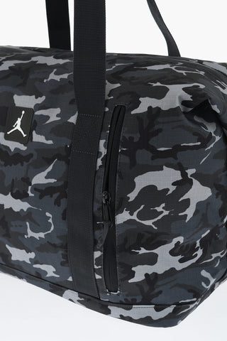 AIR JORDAN Camouflage-Effect Duffel Bag with Removable Shoulder Strap