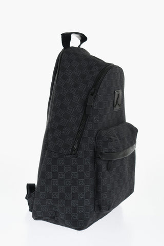JORDAN Monogram Fabric Backpack with Eco-Leather Details