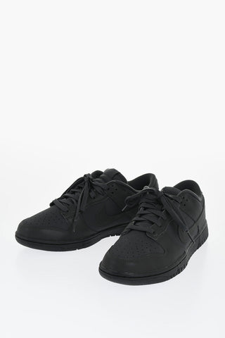 Sneakers Basse DUNK In Gomma a Tinta Unita con Dettagli in Pelle