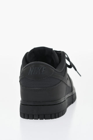 Sneakers Basse DUNK In Gomma a Tinta Unita con Dettagli in Pelle