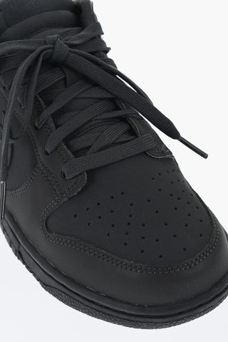Sneakers Basse DUNK In Gomma a Tinta Unita con Dettagli in Pelle