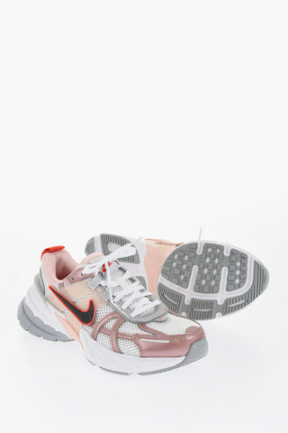 Low Mesh Sneakers V2K RUN with Metallic Vegan Leather Trims