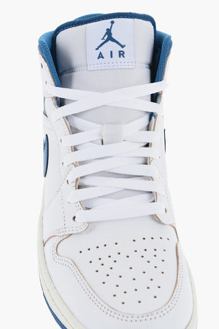 AIR JORDAN Two-Tone Leather Mid-Top Sneakers 1 MID SE