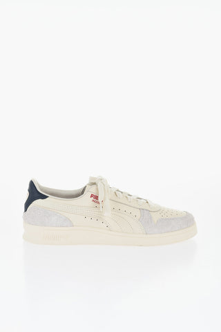 THE ARCHIVE Sneakers Basse INDOOR in Pelle con Rifiniture in Camoscio