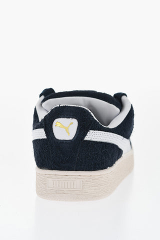 Two-Tone Suede XL HAIRY Low-Top Sneakers