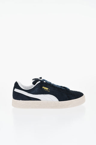 Two-Tone Suede XL HAIRY Low-Top Sneakers