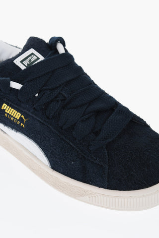 Two-Tone Suede XL HAIRY Low-Top Sneakers