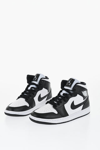 AIR JORDAN Two-Tone Leather High-Top Sneakers