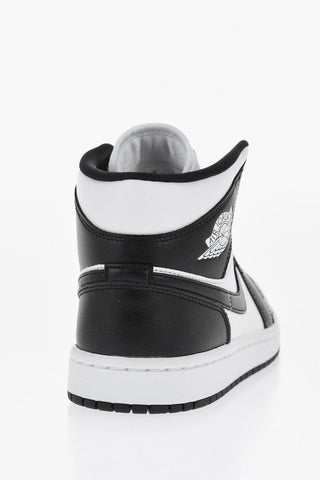 AIR JORDAN Two-Tone Leather High-Top Sneakers