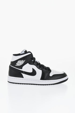 AIR JORDAN Two-Tone Leather High-Top Sneakers