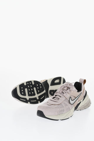 Mesh V2K RUN Low Top Sneakers with Suede Trims