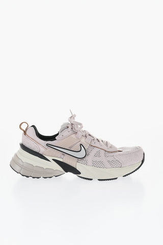 Mesh V2K RUN Low Top Sneakers with Suede Trims