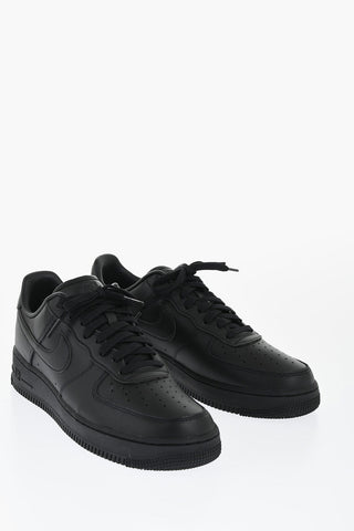 Solid Color Leather AIR FORCE 1'07 FRESH Low Top Sneakers