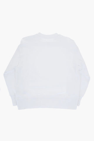 MM6 Felpa Girocollo in Cotone Stampata