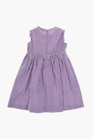 Vestito in Cotone a Quadri con Zip sul Retro