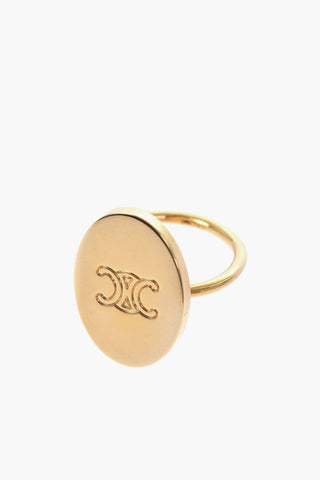 Golden Effect Brass 2 Pair Of Rings Set