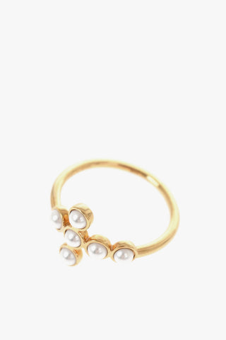 Golden Effect Brass 2 Pair Of Rings Set