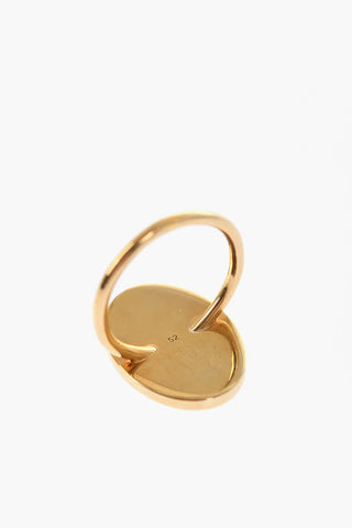 Golden Effect Brass 2 Pair Of Rings Set