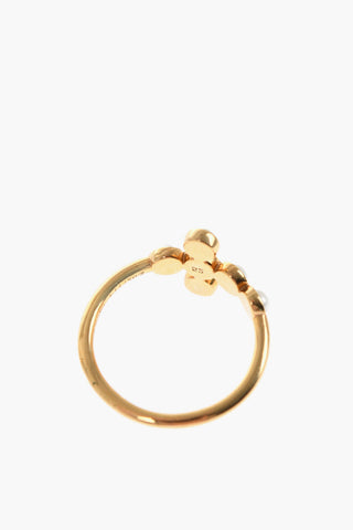 Golden Effect Brass 2 Pair Of Rings Set