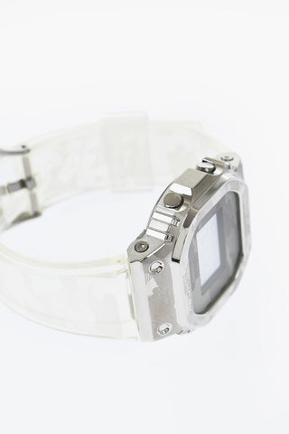 CASIO Multifunction Digital Watch With Transparent Strap Camouflage