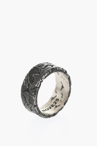 MATERIC Burnished Silver Band Ring