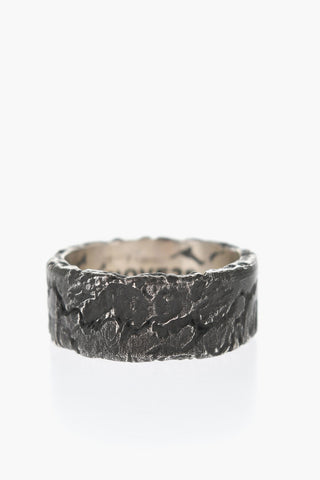 MATERIC Burnished Silver Band Ring