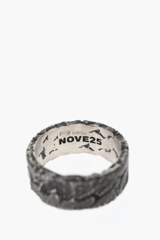 MATERIC Burnished Silver Band Ring