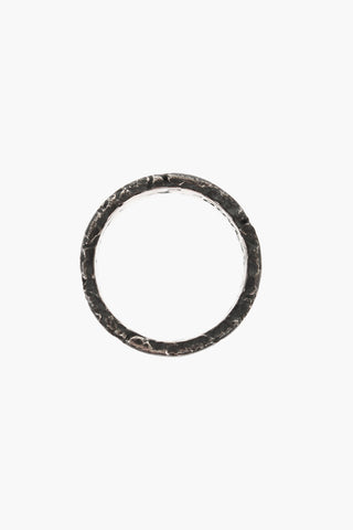 MATERIC Burnished Silver Band Ring